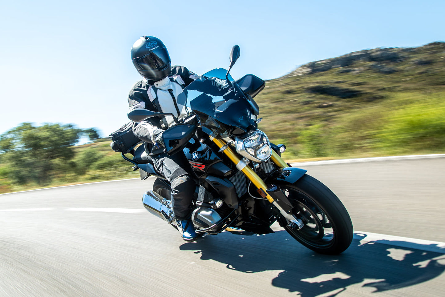 Tube-style handlebar - pre-drilled - silver