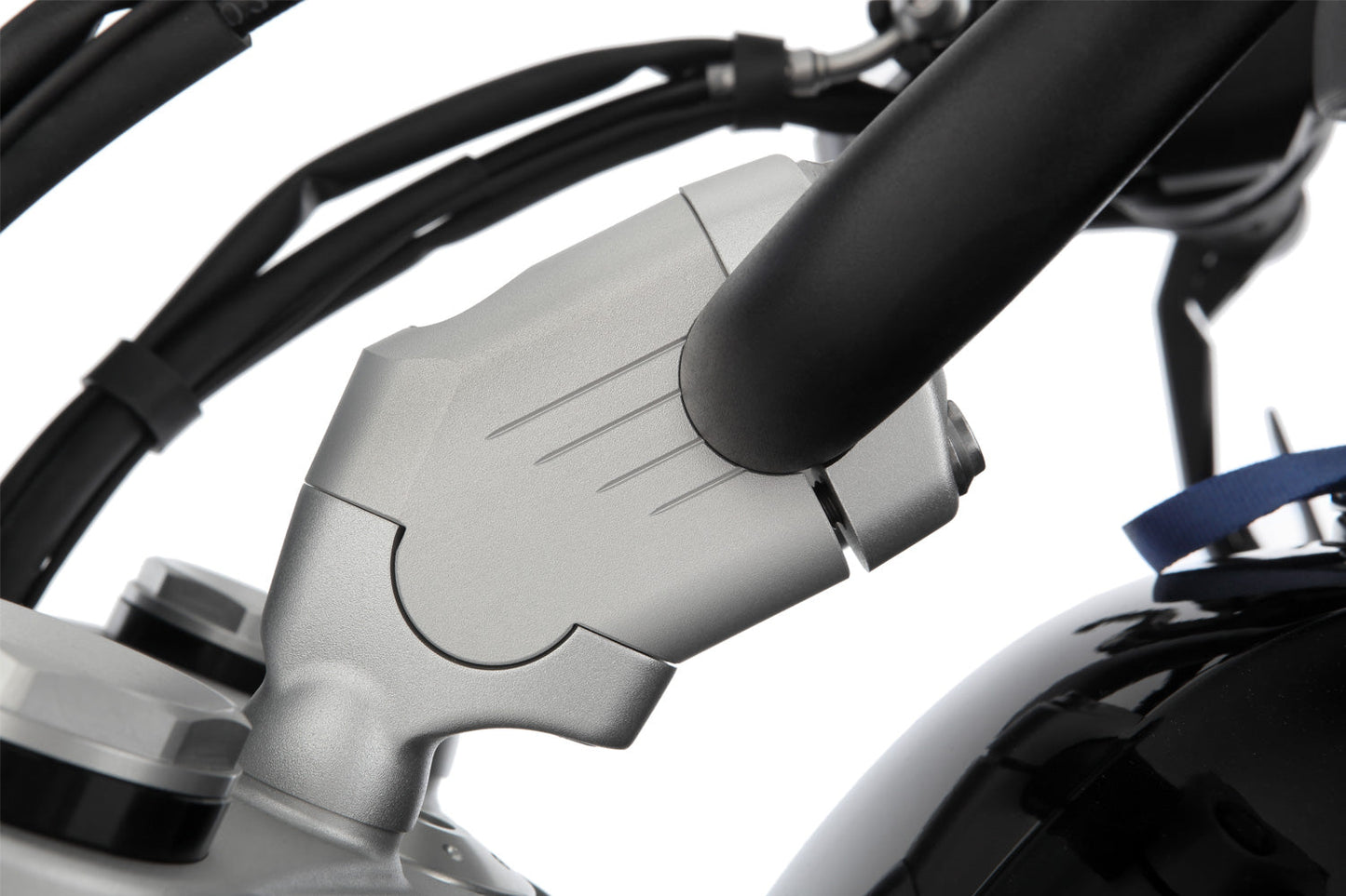 Handlebar riser ERGO+ R 12 / R 12 nineT - 41mm - silver