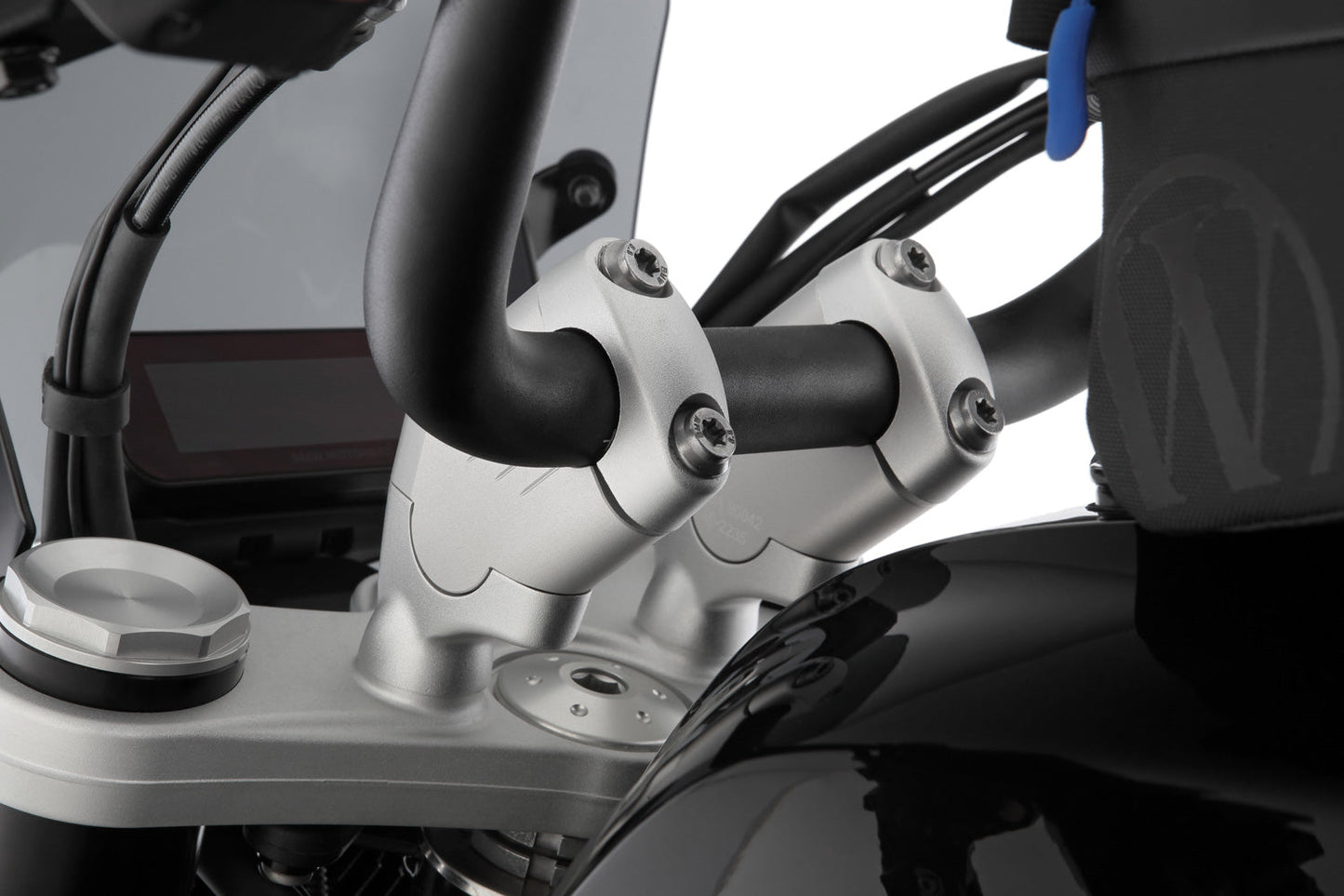 Handlebar riser ERGO+ R 12 / R 12 nineT - 41mm - silver