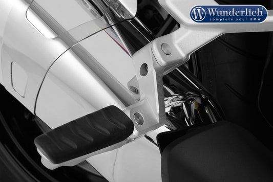 Passenger footrest lowering kit - silver