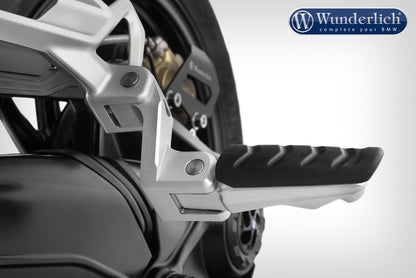 Passenger footrest lowering kit - silver