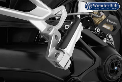 Passenger footrest lowering kit - silver