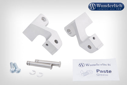 Passenger footrest lowering kit - silver