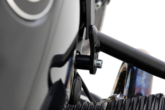 Widening set for R 12 + nineT engine protection bar - black