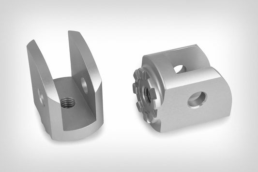 Vario footrest system Rider (pair) SILVER