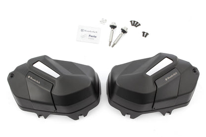 Valve cover & cylinder protectors EXTREME Black Edition - left and right - black