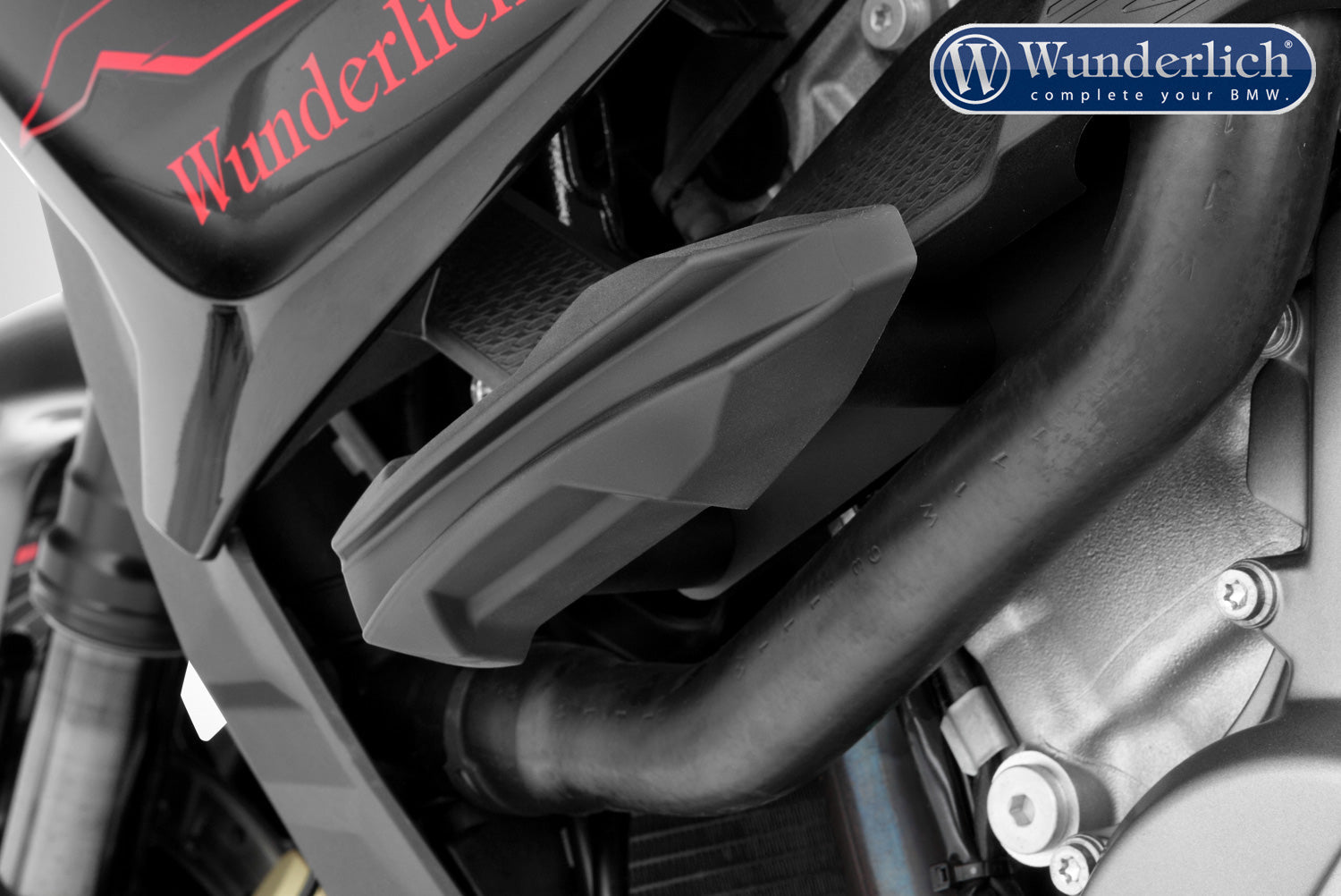 Wunderlich crash pads RACING - black-titanium