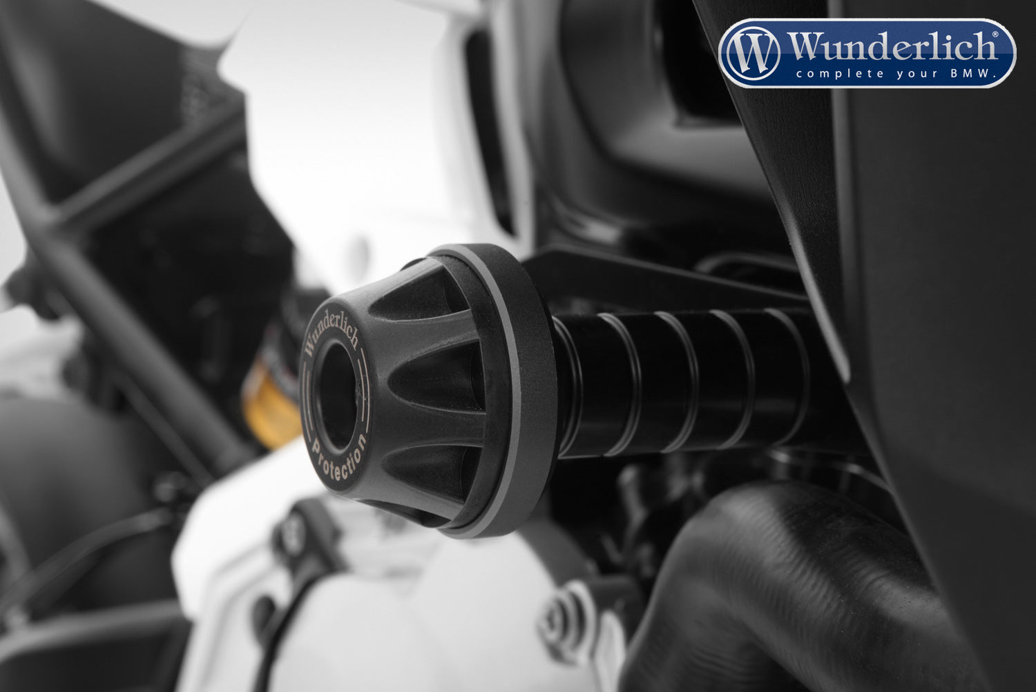 Wunderlich “DOUBLESHOCK” frame crash pad - black