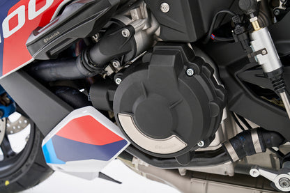 engine protective cover set for clutch and alternator - black