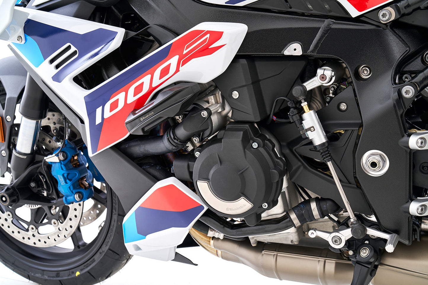 engine protective cover set for clutch and alternator - black