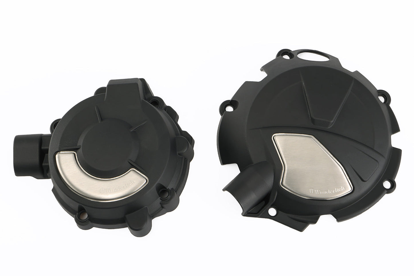 engine protective cover set for clutch and alternator - black