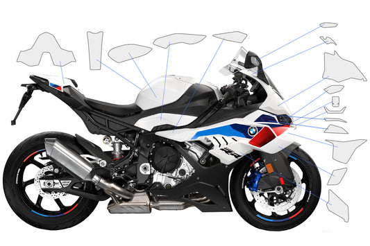 Complete paint protection set PremiumShield S1000 RR 2025 on - clear