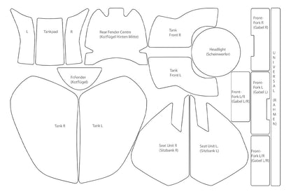 Complete paint protection set PremiumShield - clear