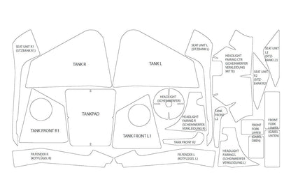 PremiumShield Paint Protection Film Complete Set – BMW R 12 G/S - clear