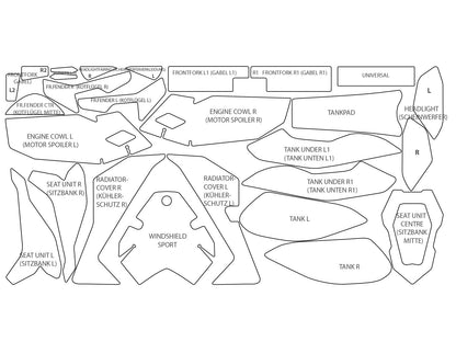 Complete paint protection set S 1000 R (2025-) PremiumShield - clear