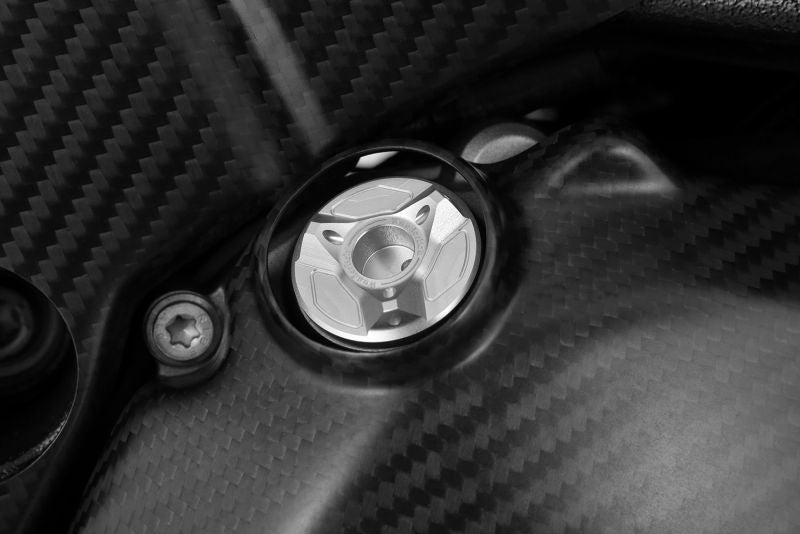 Oil filler plug - silver