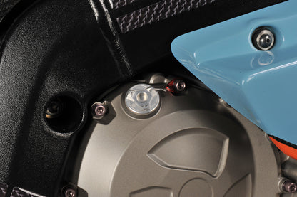 Oil filler plug - silver