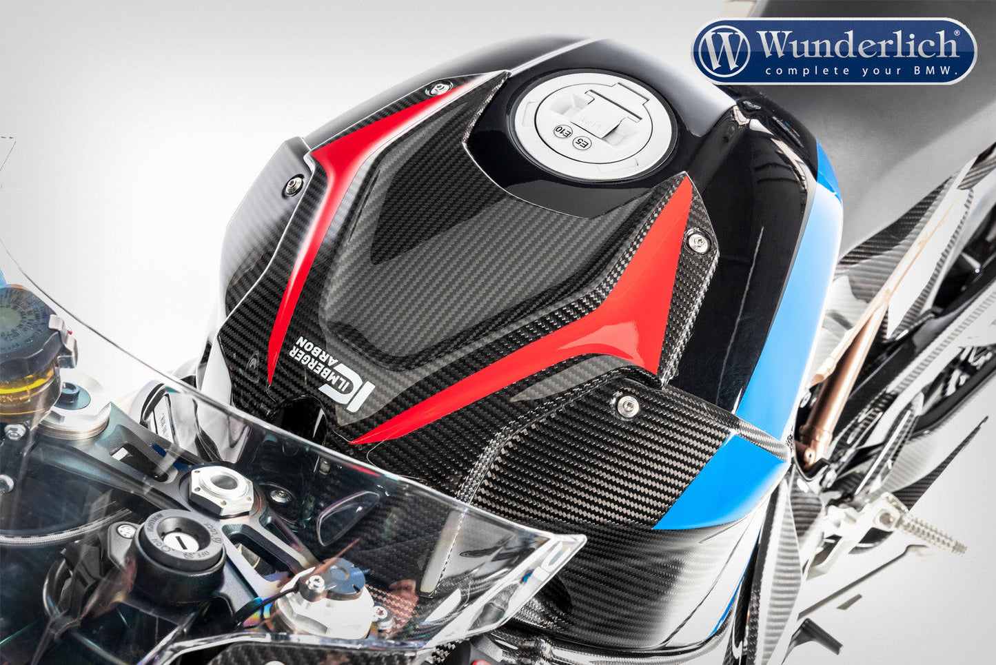 Ilmberger tank cover - carbon - top