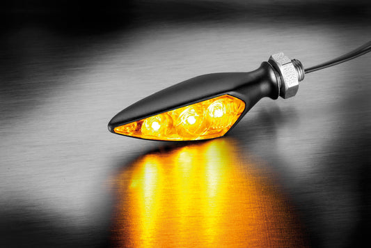 Kellermann Rhombus S Dark indicator - black - FR/RL - front right / rear left