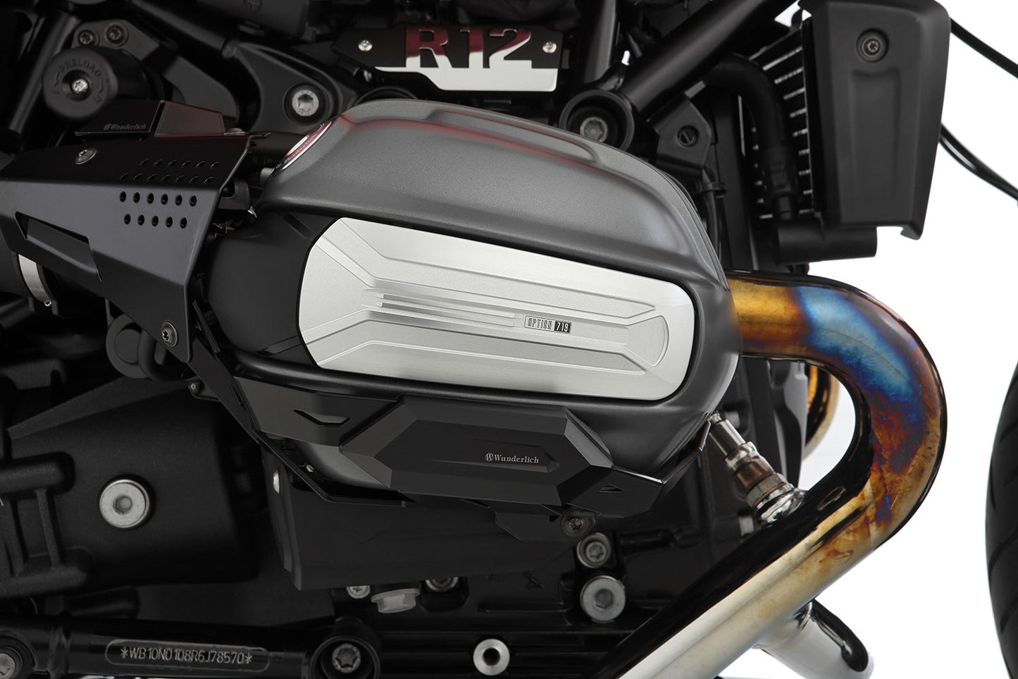 Valve cover and cylinder protectors R 12 / R 12 nineT - black