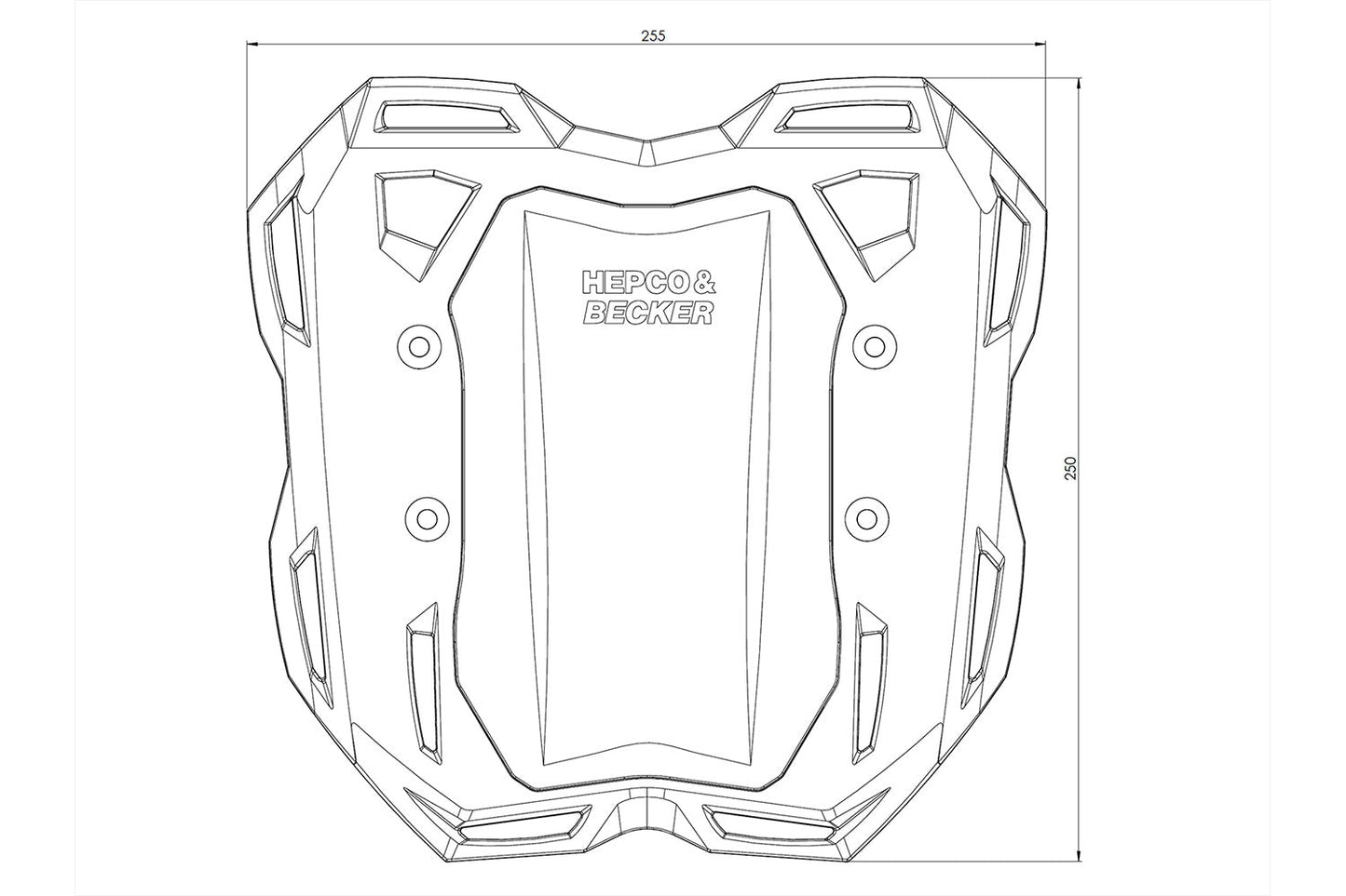Luggage Rack Hepco & Becker Smartrack R12 G/S - black