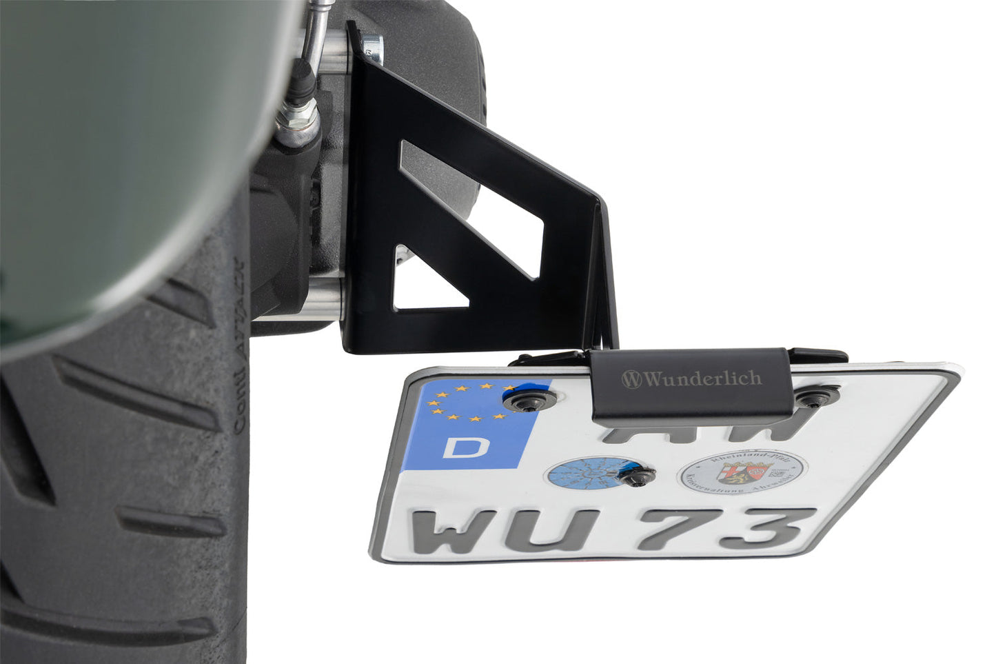 Wunderlich Number Plate Holder LOW R12 - black