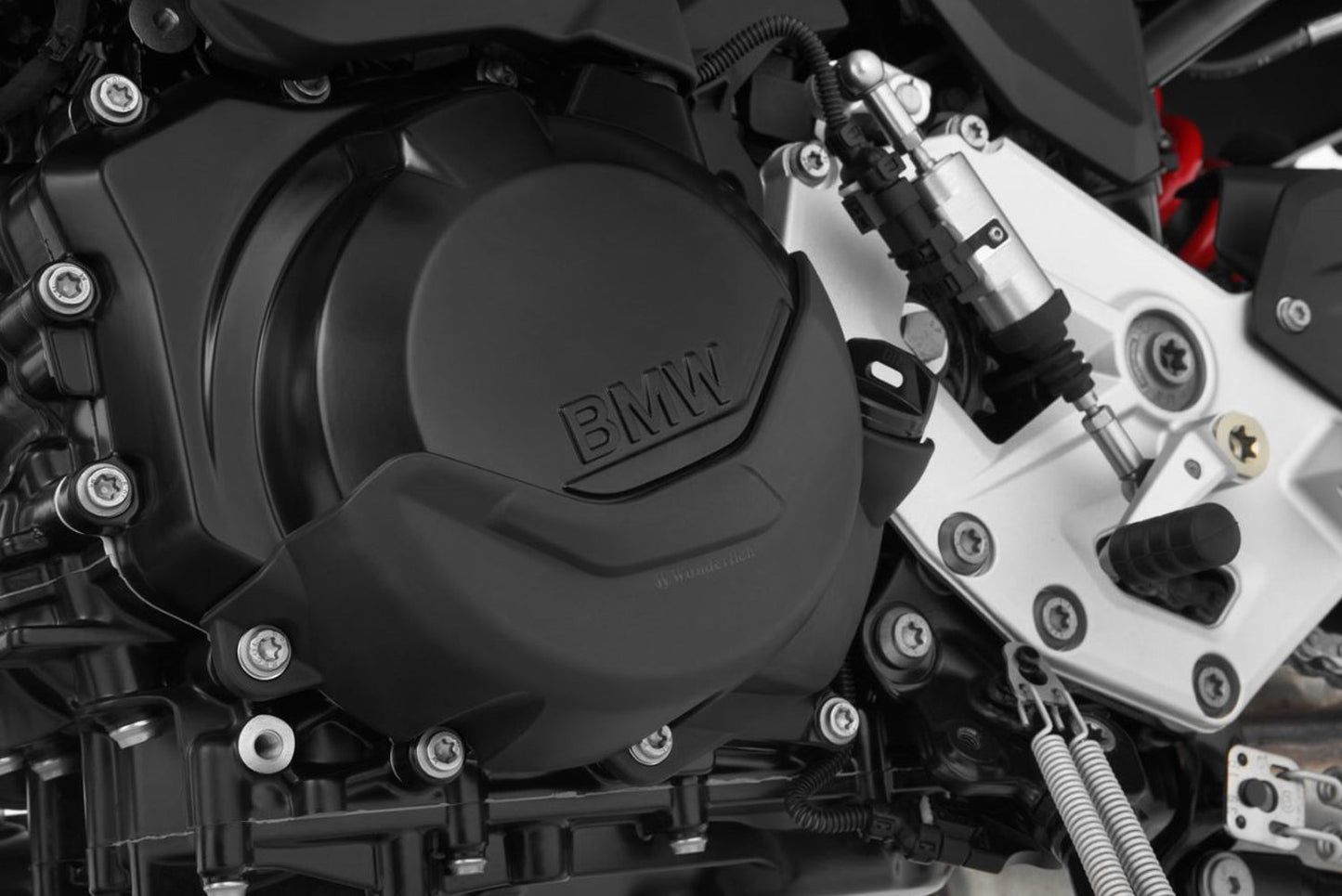 protective cover set for clutch, alternator and water pump - black