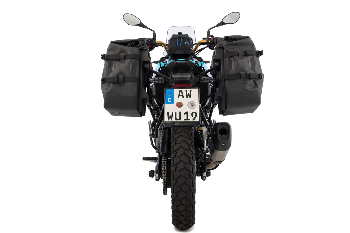 Wunderlich X waterproof side-bag luggage system with carrier for F 450 GS