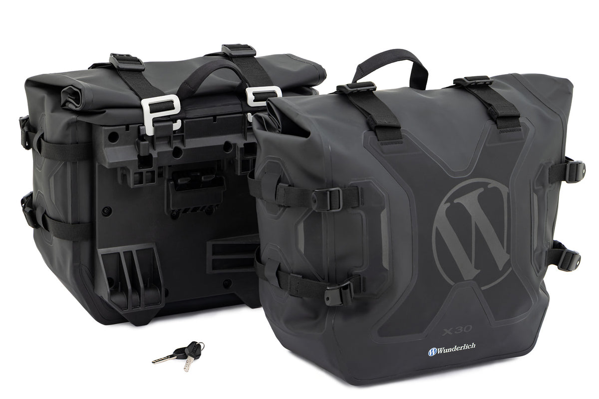 Wunderlich X waterproof side-bag luggage system with carrier for F 450 GS