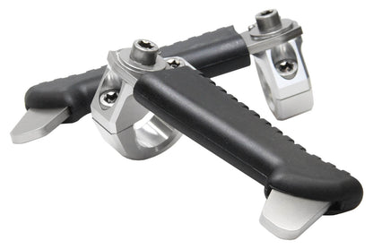 Protection bar foot rests - left and right - silver