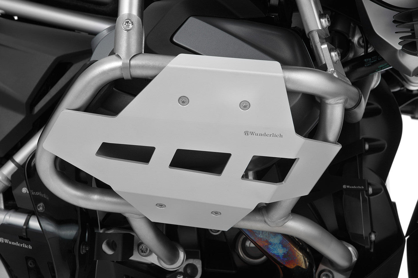 cylinder head protection for original engine protection bar -  silver