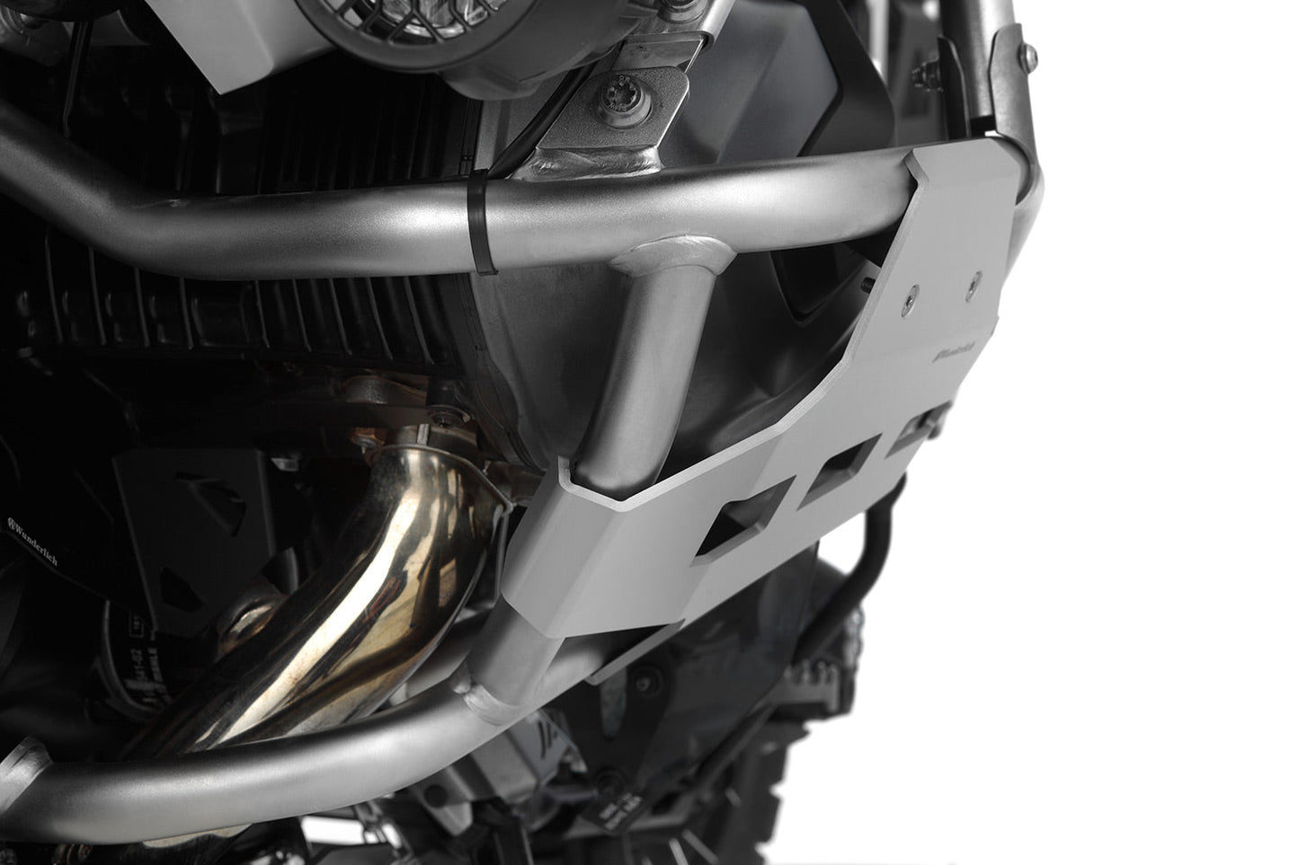 cylinder head protection for original engine protection bar -  silver