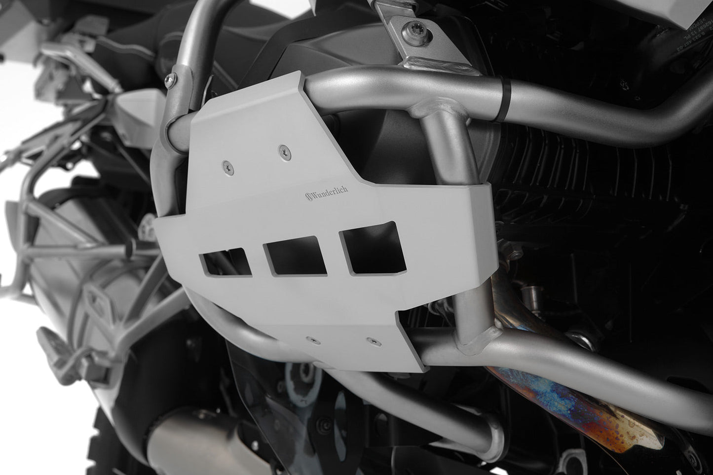 cylinder head protection for original engine protection bar -  silver