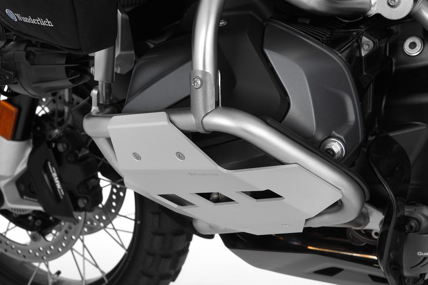 cylinder head protection for original engine protection bar -  silver