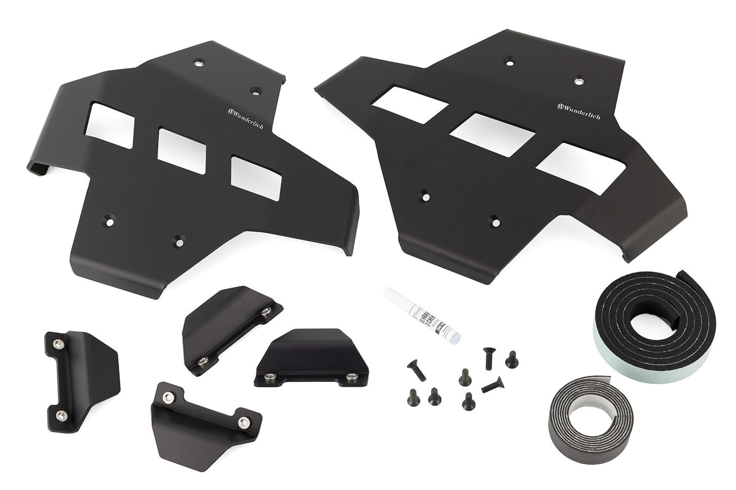 cylinder head protection for original engine protection bar - black