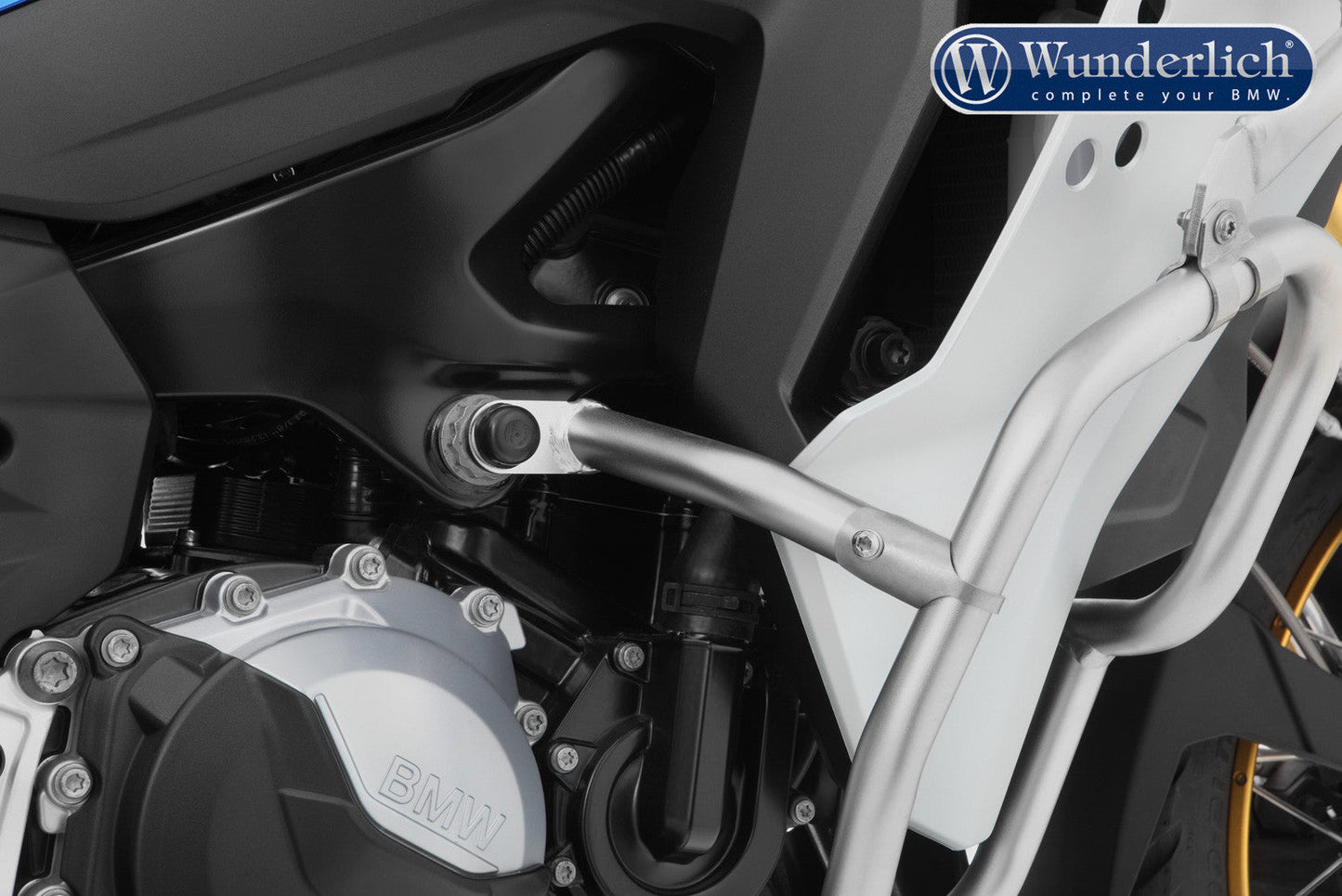 reinforcement bar for the original engine protection bar - stainless steel