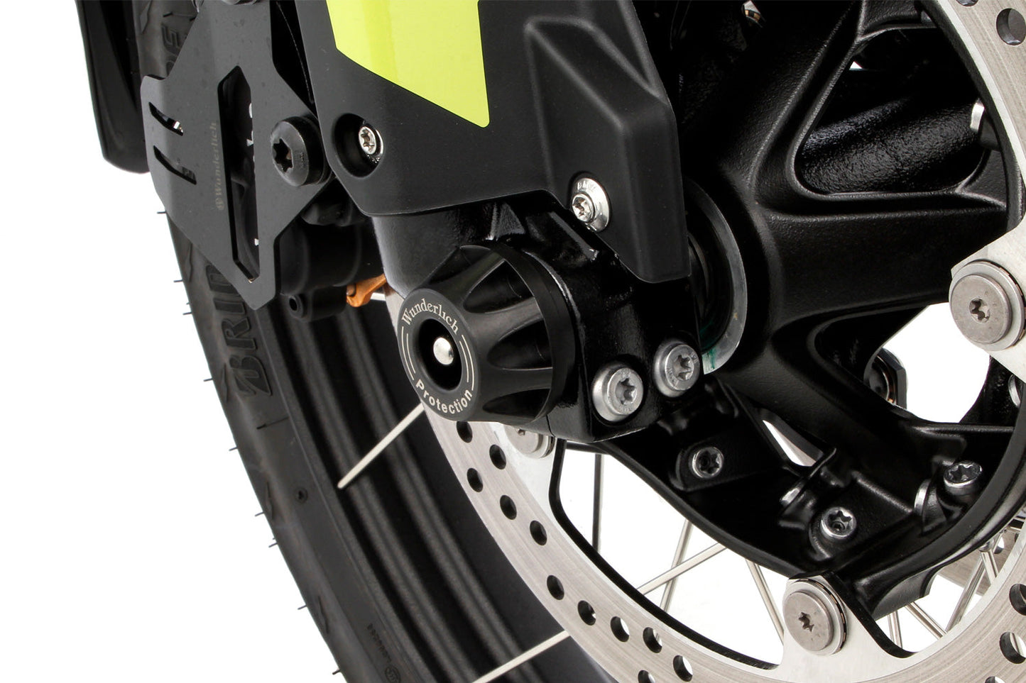 Axle protection pads DOUBLESHOCK F 900 GS - front - black