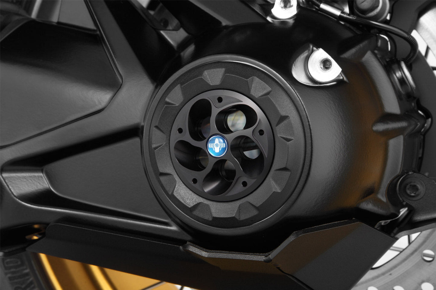 Cardan Shaft Drive crash pad for hub tunnel DOUBLESHOCK - black