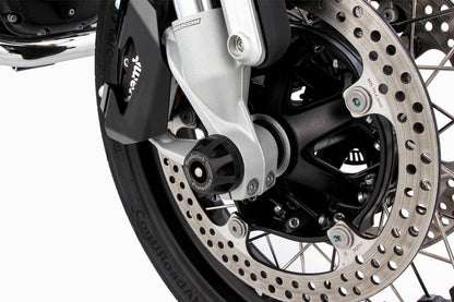 Axle protection pads DOUBLESHOCK R 12 / R 12 nineT - front - black