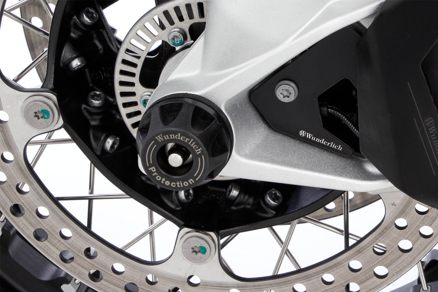 Axle protection pads DOUBLESHOCK R 12 / R 12 nineT - front - black