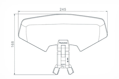 Vario-Ergo+ 3D screen Deflector  clear
