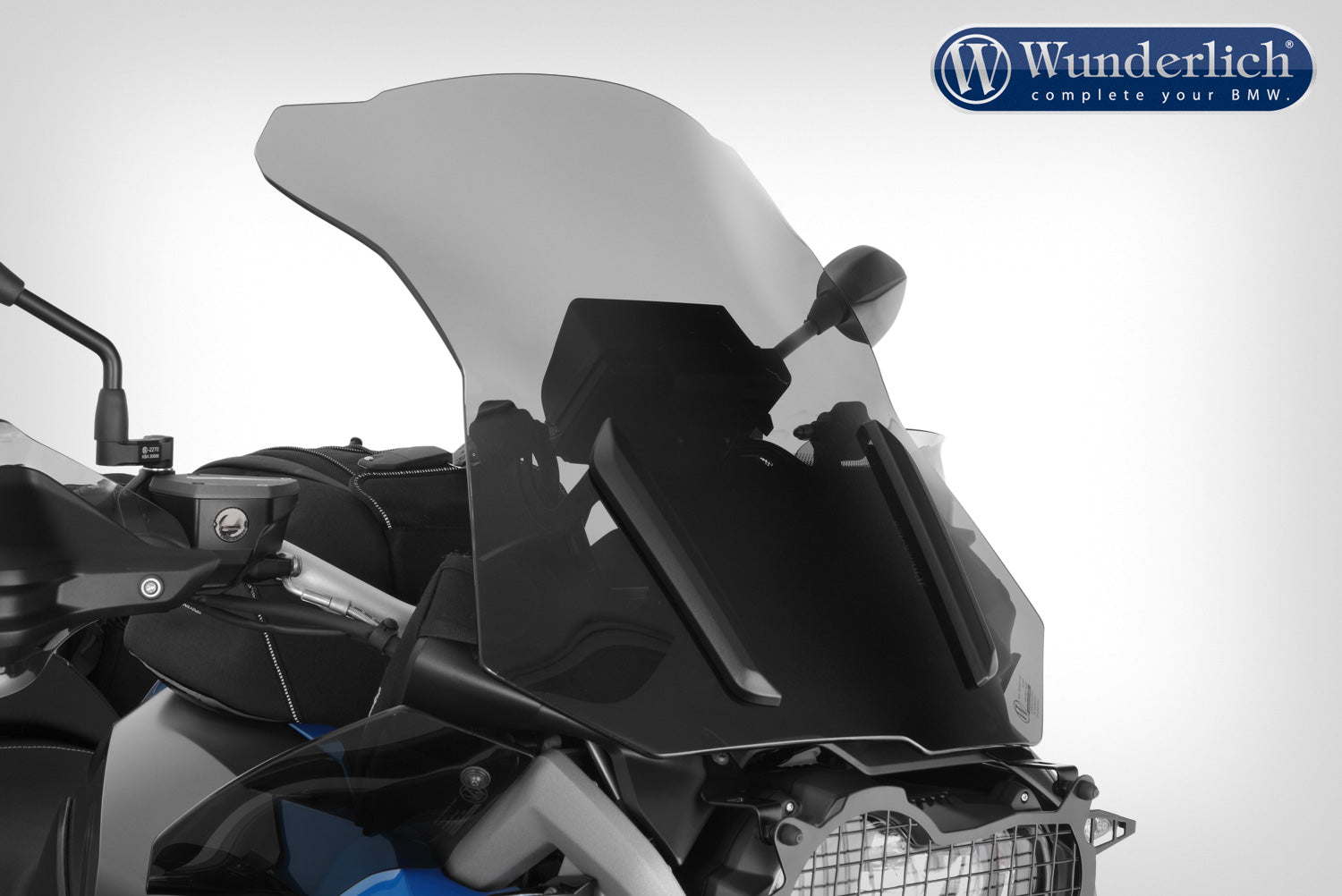 Wunderlich MARATHON windshield with windshield reinforcement - left and right - smoked grey