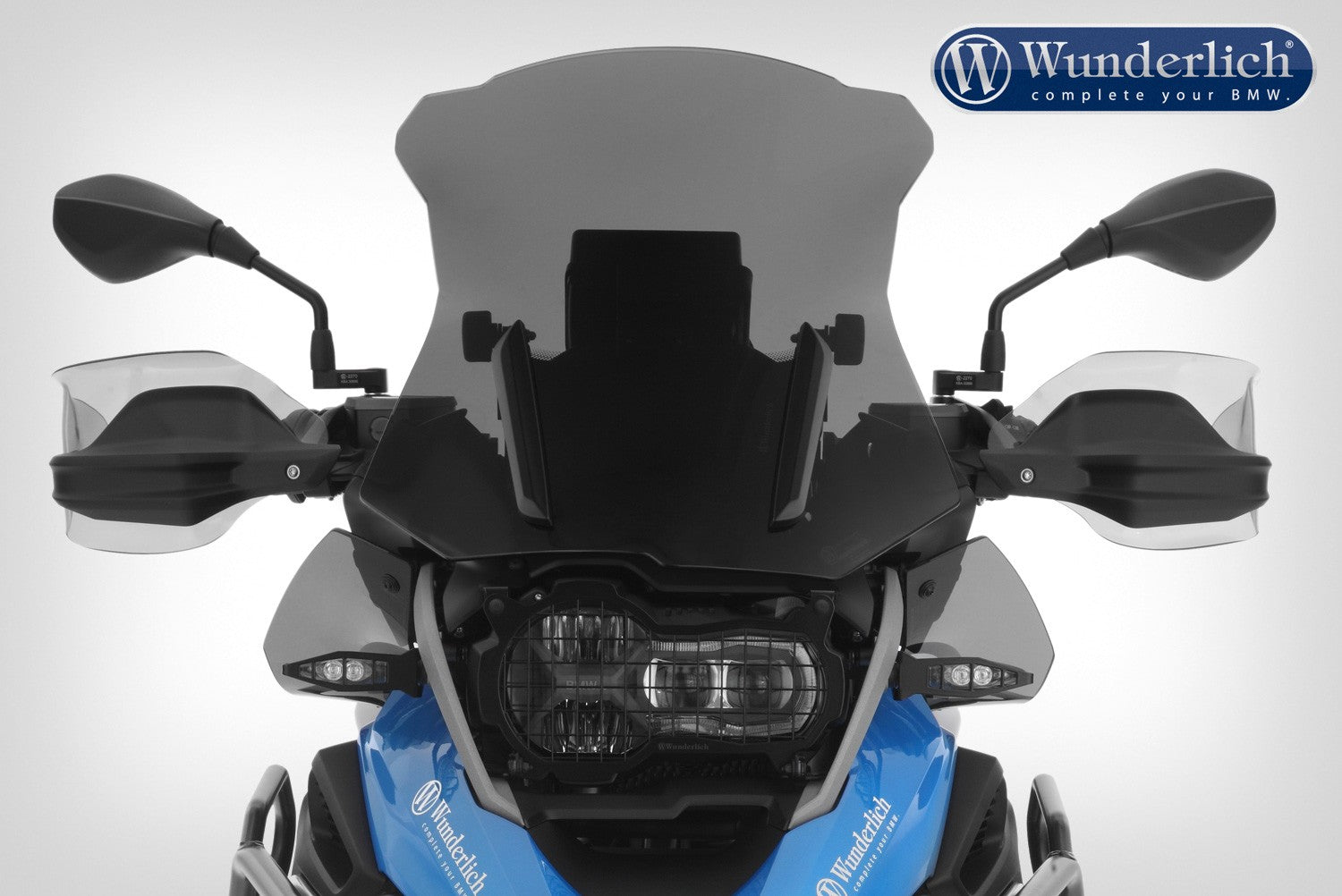 Wunderlich MARATHON windshield with windshield reinforcement - left and right - smoked grey