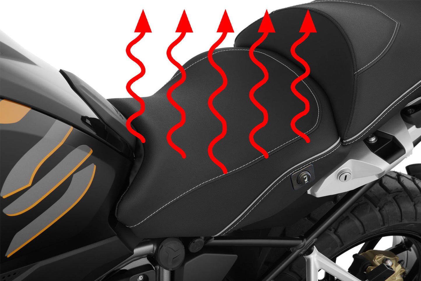 AKTIVKOMFORT rider seat with aftermarket seat heating - standard - black