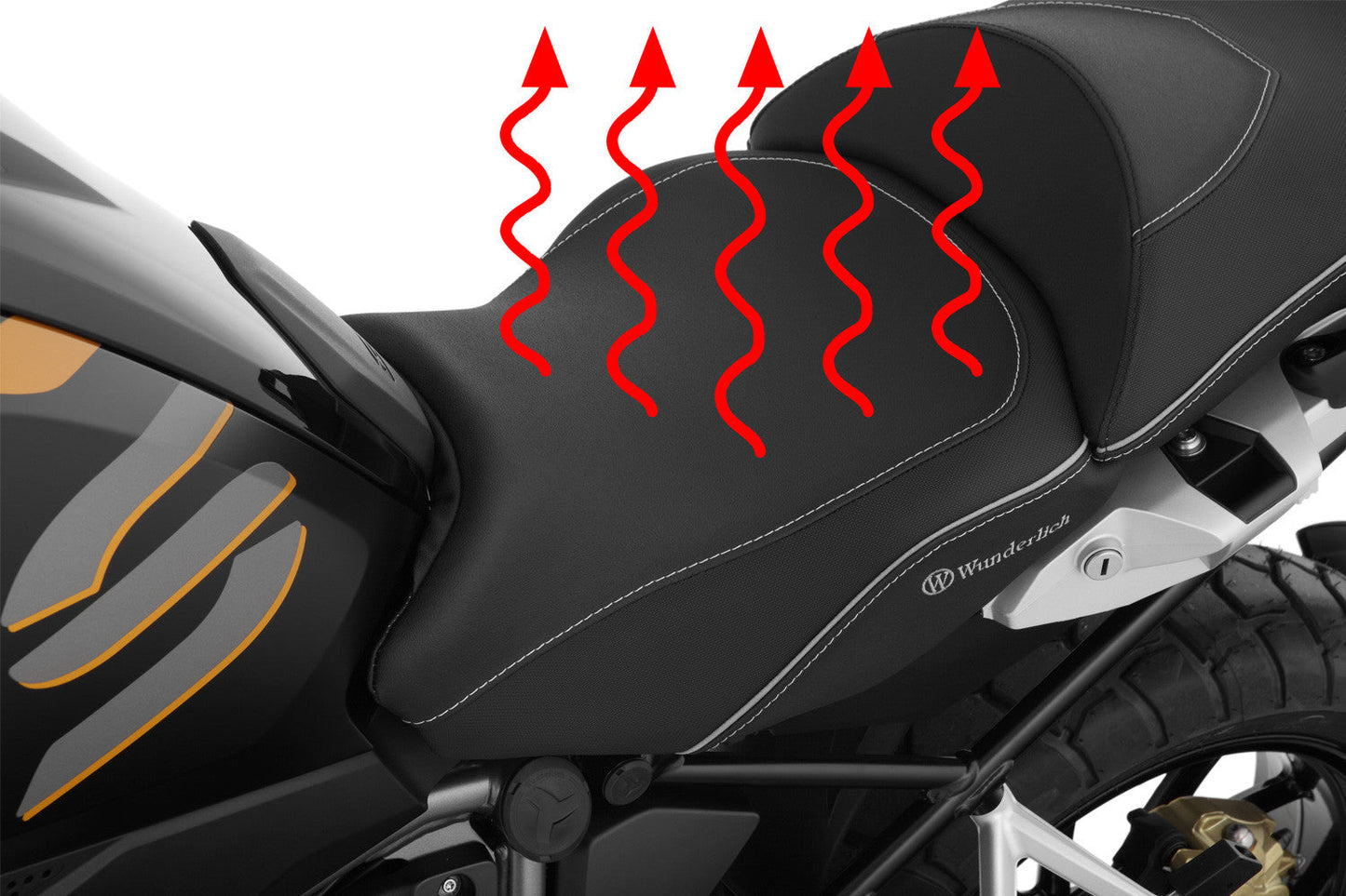 AKTIVKOMFORT rider seat - standard with seat heating Smart Plug & Play - black