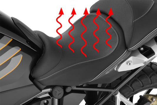 AKTIVKOMFORT rider seat - low with seat heating Smart Plug & Play - black