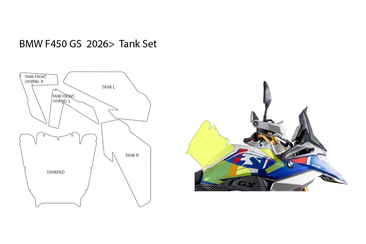 Tank protection film BMW F 450 GS