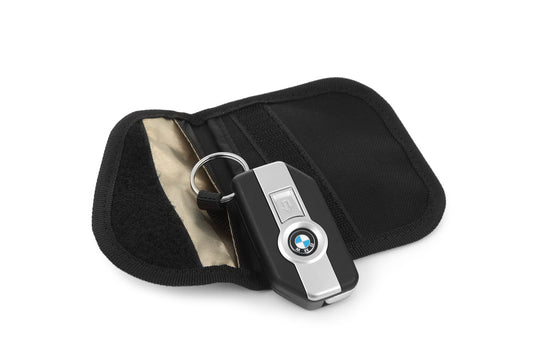 key pouch with RFID blocker - black