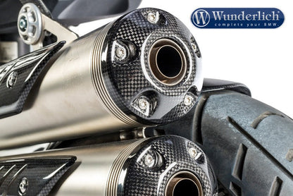 Muffler cover (2-part) - carbon
