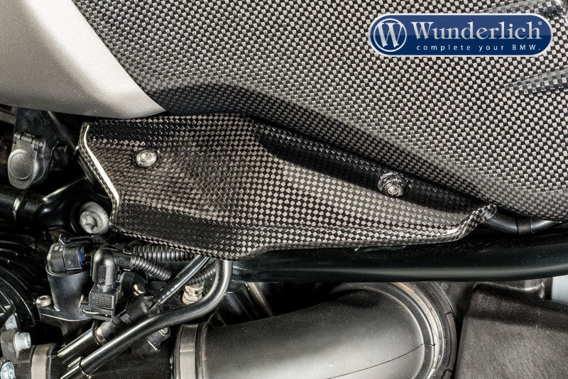 Left induction pipe cover - carbon